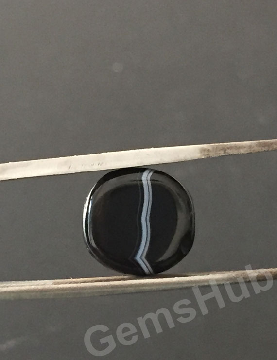 Natural Certified Sulemani Black Hakik Stone, 8.20